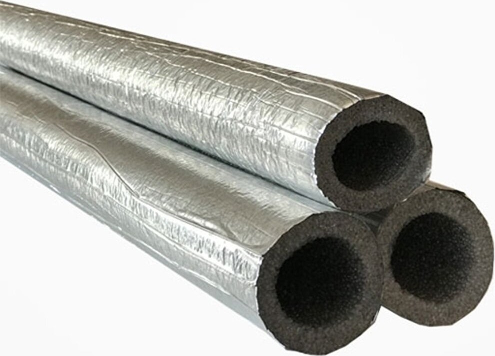 28/10 mm Polietilen Alüminyum Folyolu Izole Boru 1 Metre 50 Adet