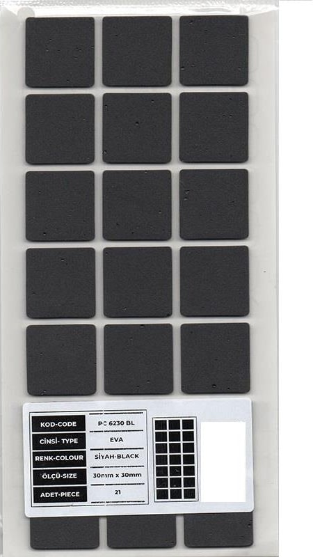Mobilya Altı Kaydırmaz Eva 30*30MM