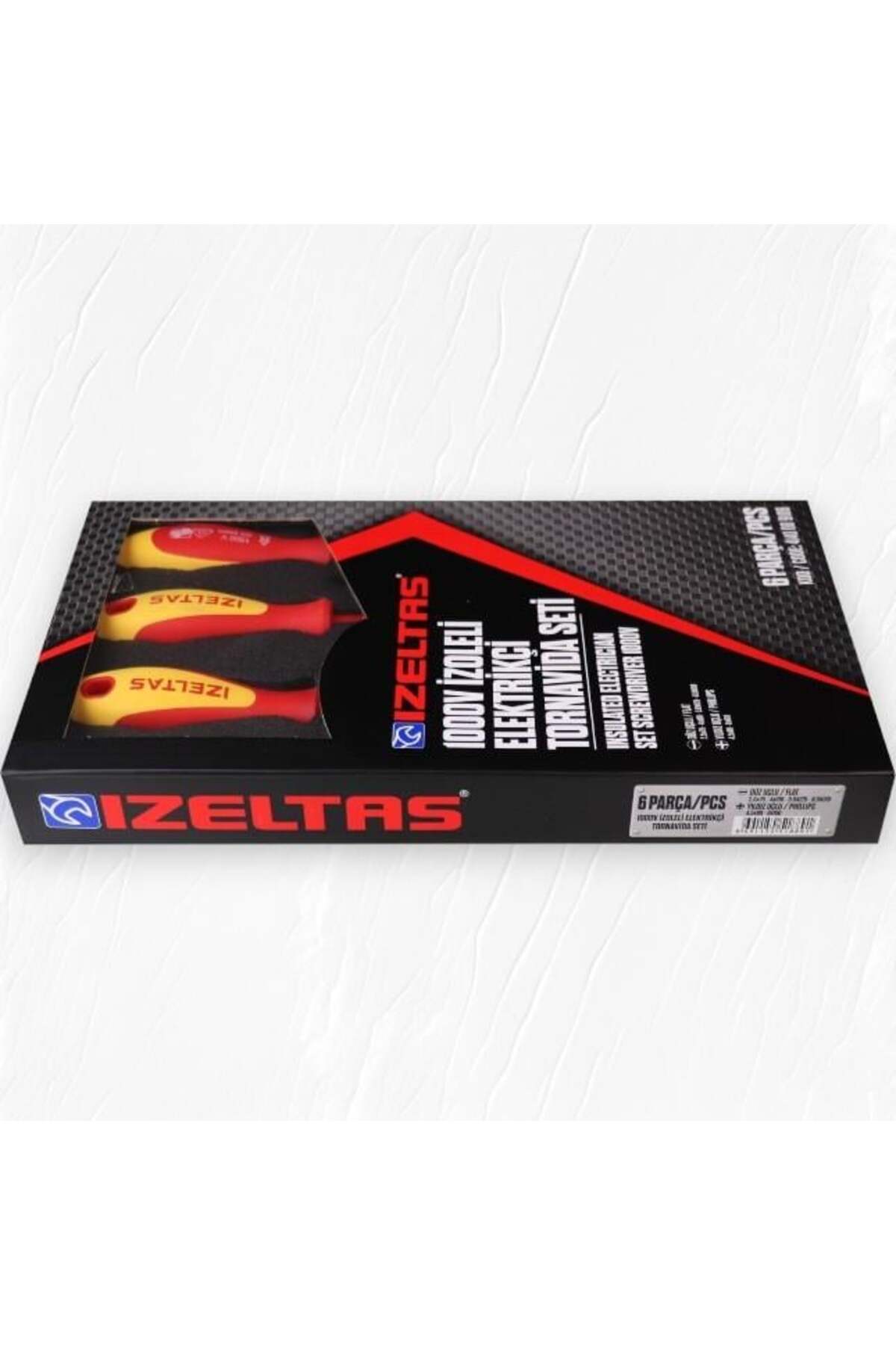 Elektrikçi İzoleli Tornavida Seti, 1000 V, Sarı/kırmızı