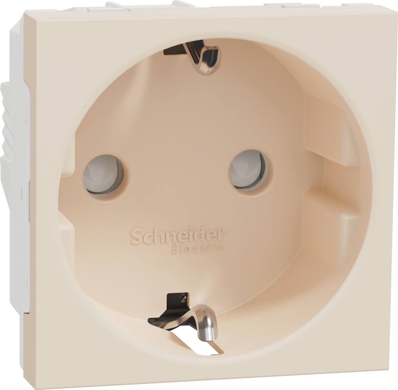 Yeni Unica, Topraklı Çocuk Korumalı Priz 2 Modül, Krem