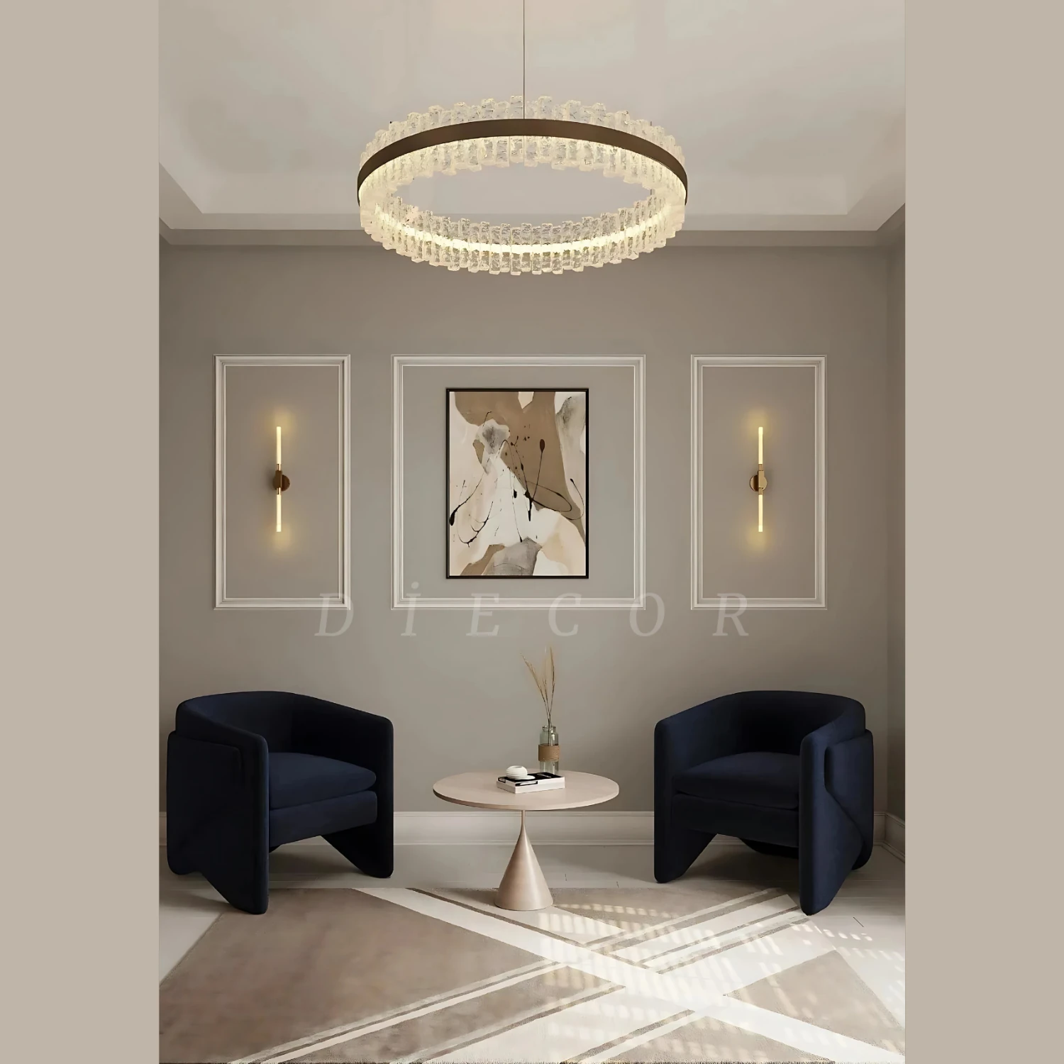 Dekoratif Boyanabilir Montaja Hazır 2,5cm Modern ve Şık Duvar Çıtası Tasarımı