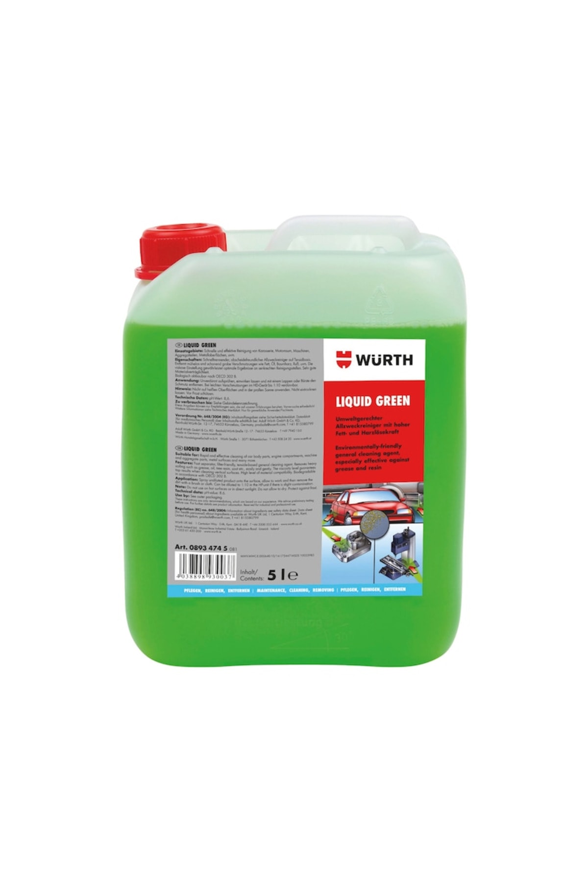 ARAÇ DIŞ TEMİZLEYİCİ LIQUID GREEN 5LT