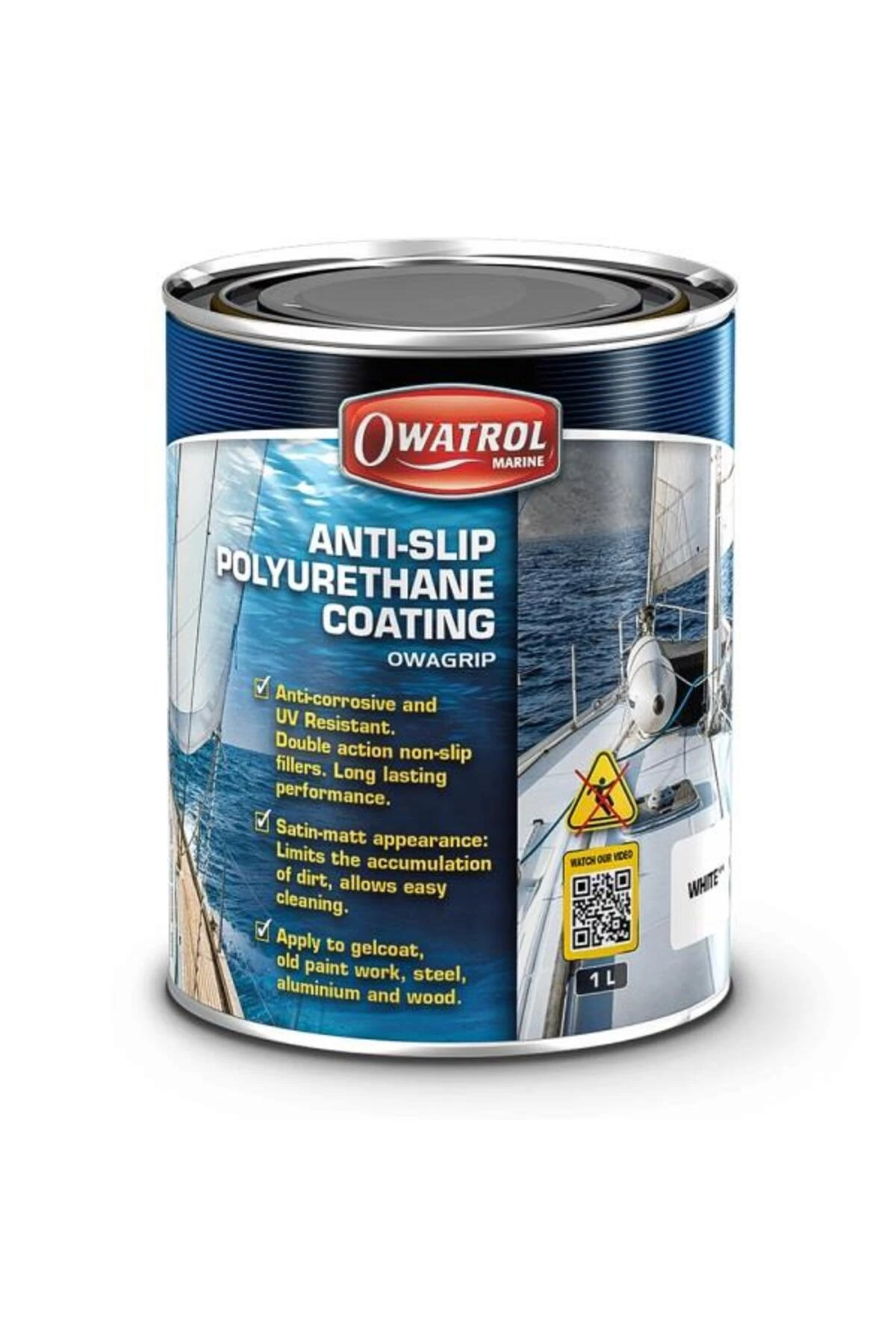 1lt Owagrip Beyaz Kaymaz Boya
