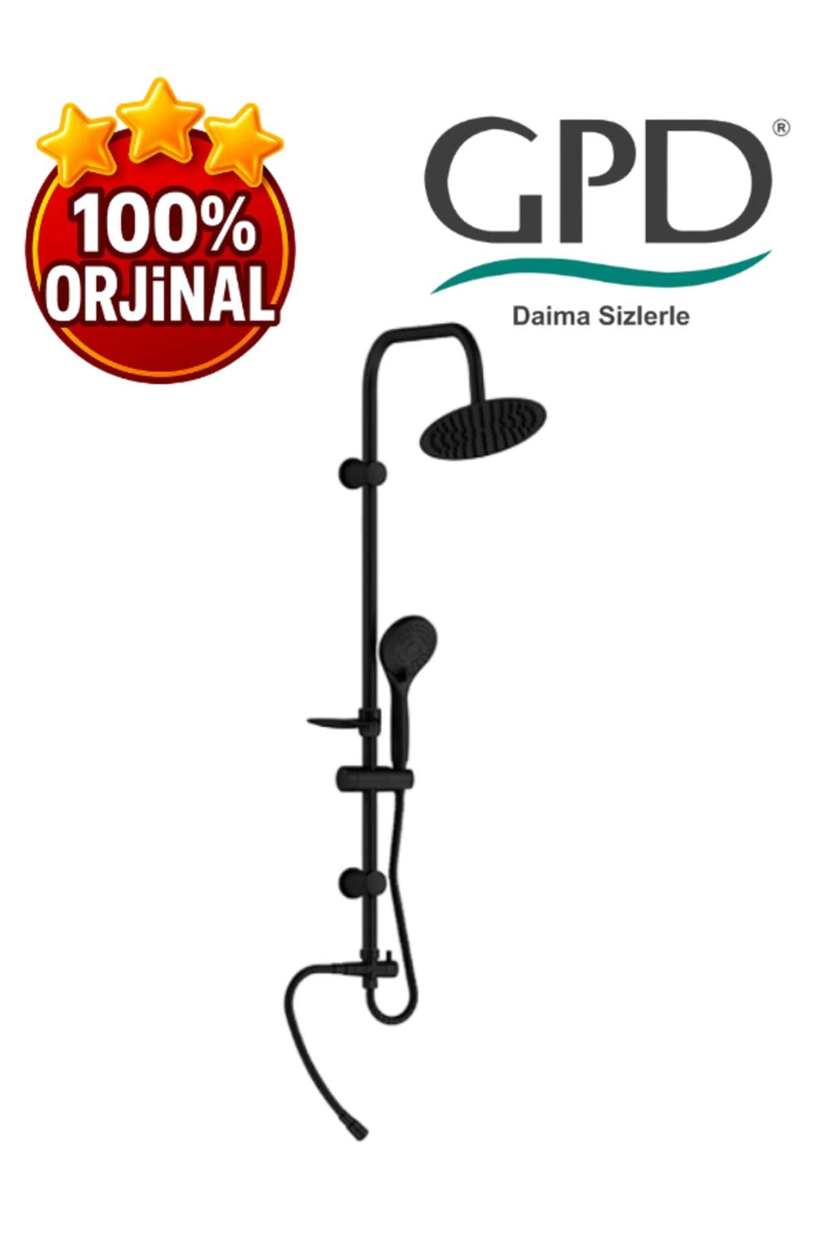 DST19-2-S Yönlendiricili Duş Seti (3 Fonksiyonlu El Duşu + Ø200)