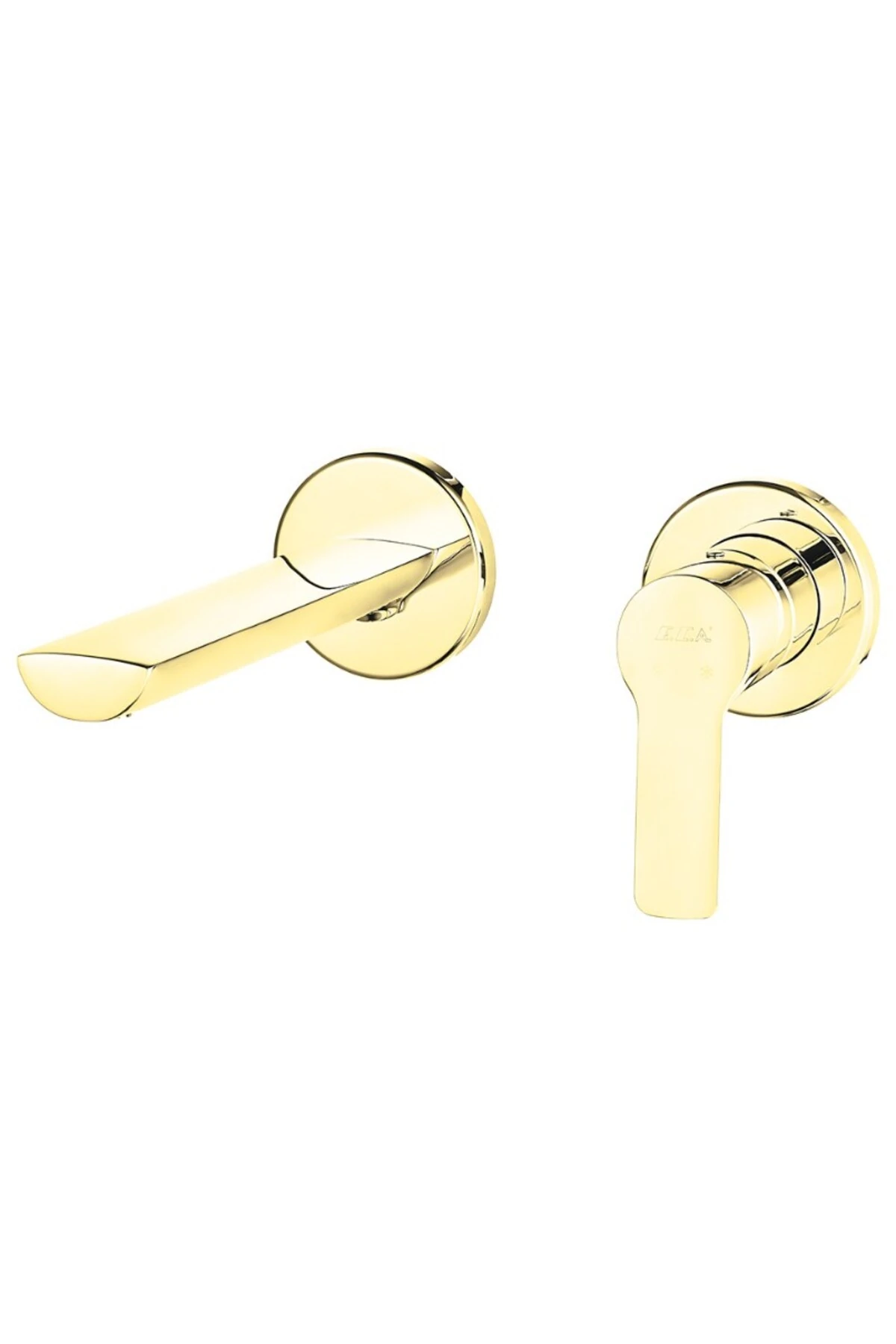 Luna Ankastre Lavabo Bataryası Sıva Üstü Ve Sıva Altı Grubu Çift Rozet Altın Renkli