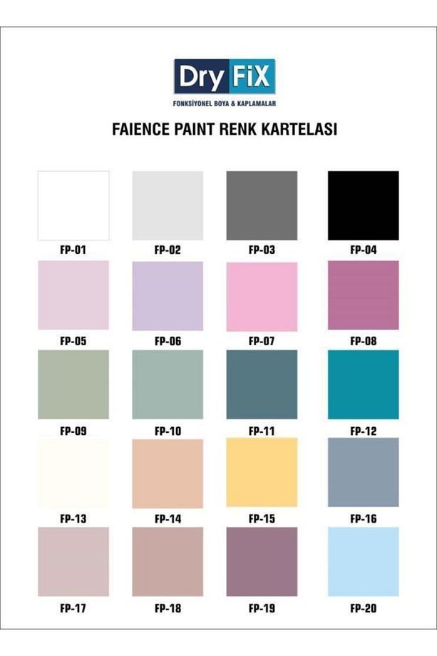 Glassy100 Sıvı Cam 2 kg + Faience Paint Fayans Boyası 2 lt