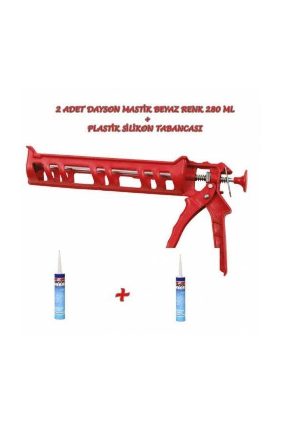 2 Adet 280 Ml Beyaz Renk Mastik + Silikon Tabancası