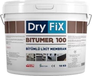 BITÜMER100 Süper Elastik Bitümlü Likit Membran 18 kg Siyah