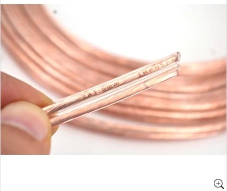Elektrik Kablosu / Hoparlör Kablosu 2 x 1,5 mm Şeffaf 25 Metre Bakır Kordon Kablosu  1701
