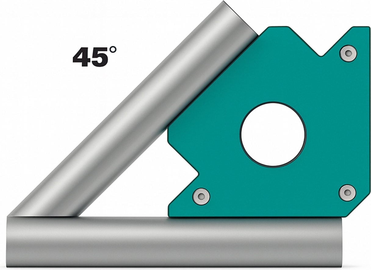 Manyetik Kaynak Köşe Tutucu 5" Mavi Güçlü Mıknatıs Kaynak Aparatı Metal Montaj Aparatı