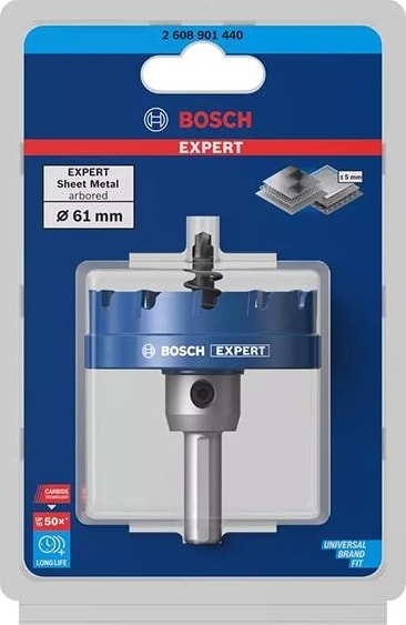 BOSCH Expert 61 mm Elmaslı Inox Panç Adaptörlü 2608901440