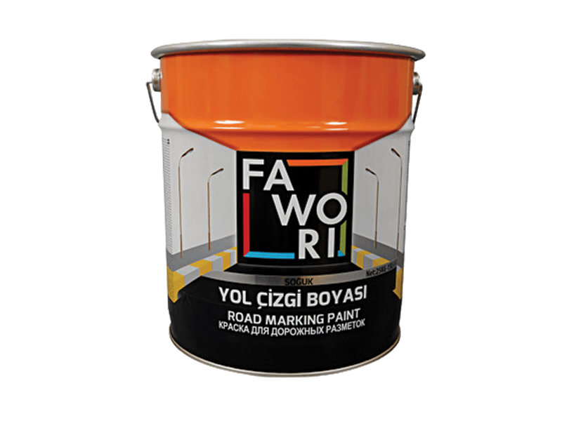 FAWORİ SOĞUK YOL ÇİZGİ BOYASI    (SENTETİK) SARI 25 KG.