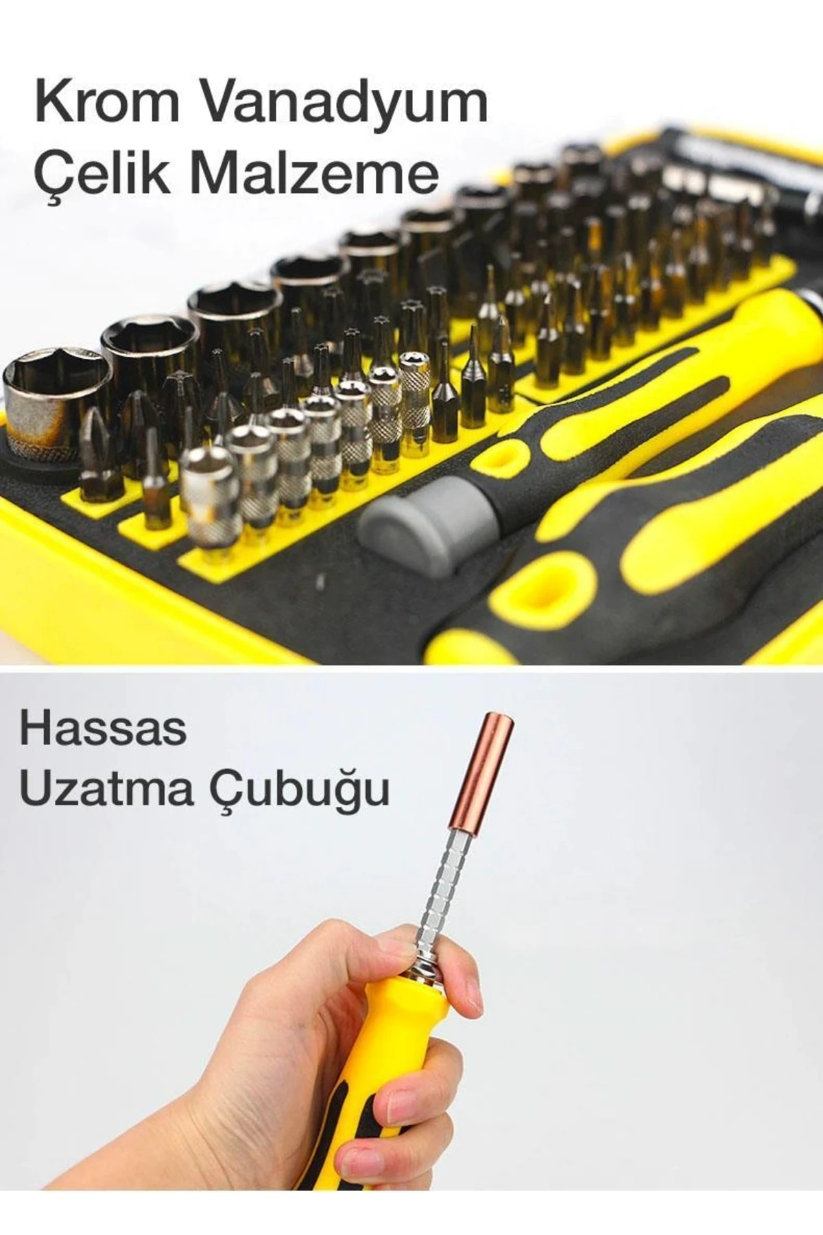 70 Parça Elektronikçi Profesyonel Endüstriyel Tornavida Tamir Seti