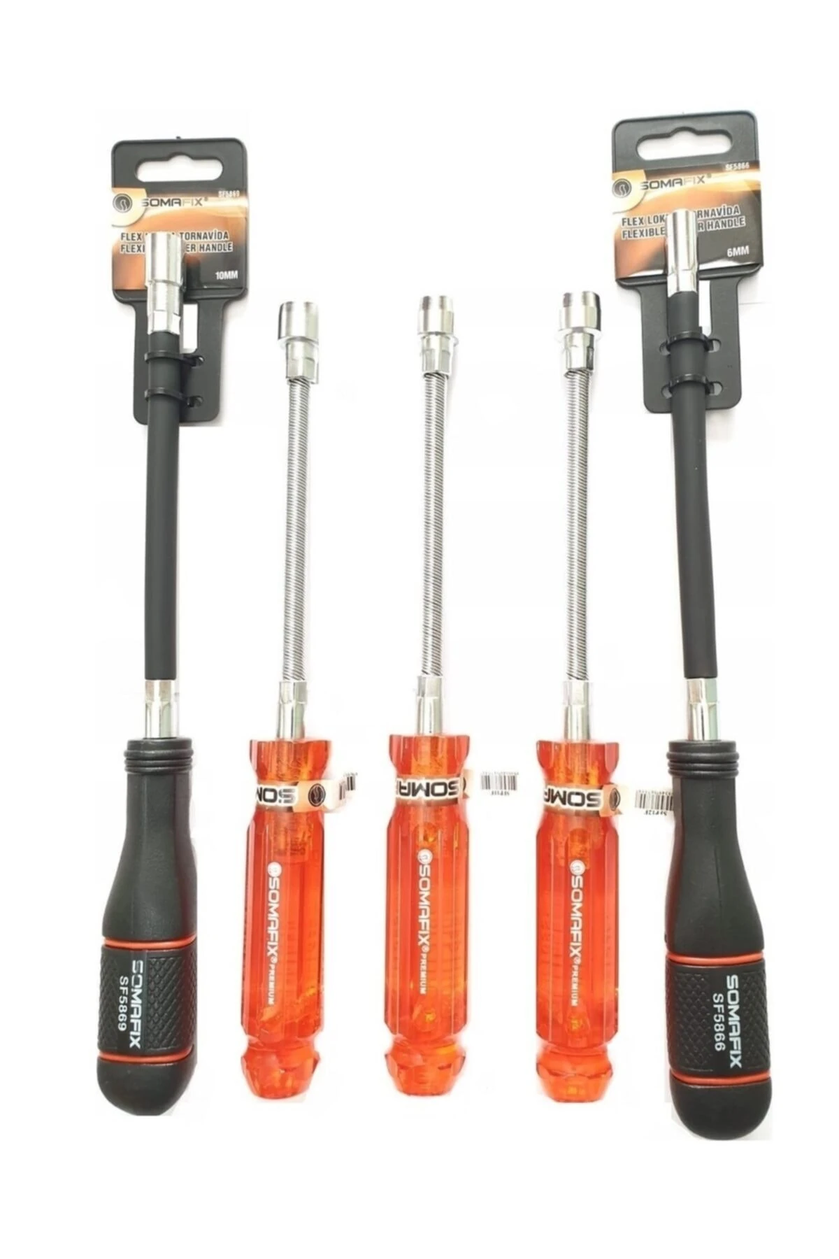 Kayasan Mafsallı Lokma Uçlu Tornavida 6-10-11-12-13 Mm