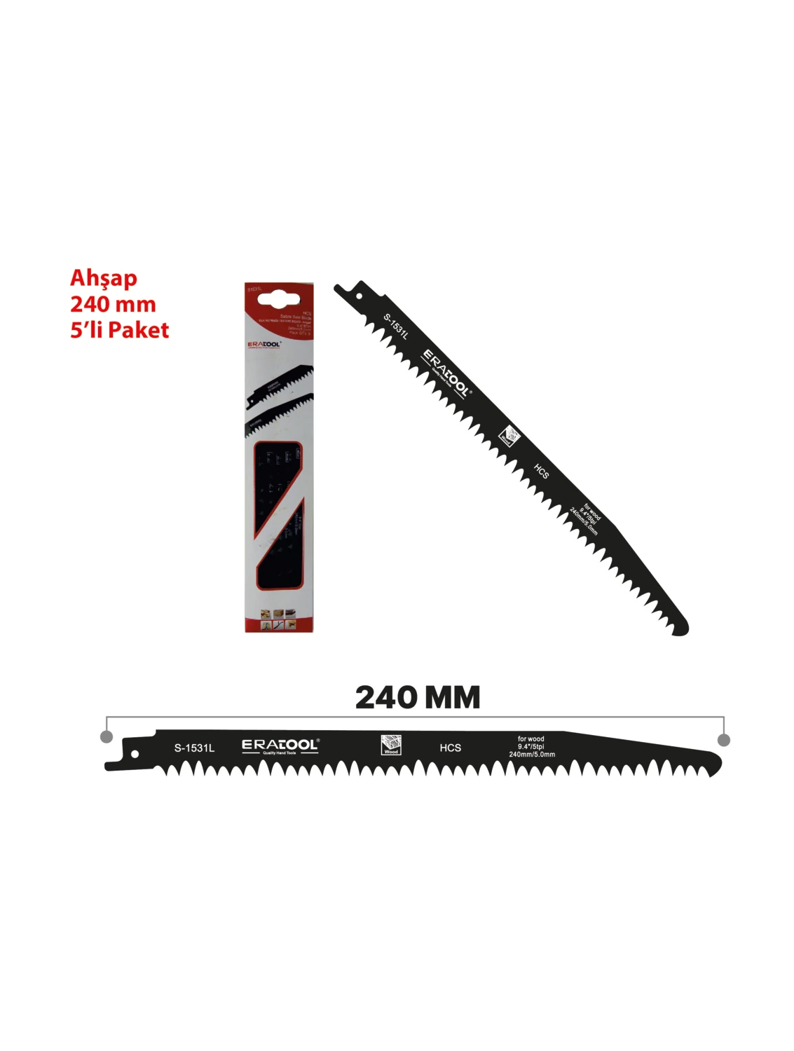 Tilki Kuyruğu Tes.ağzı S1531L Ahşap Pk:5 ERA51851