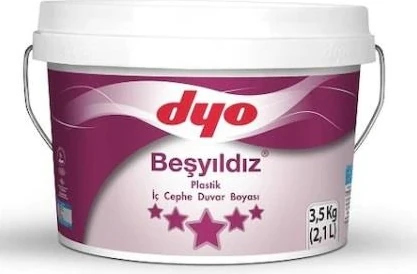 Beşyıldız Plastik Iç Cephe Boyası 3.5 kg Asil Lila