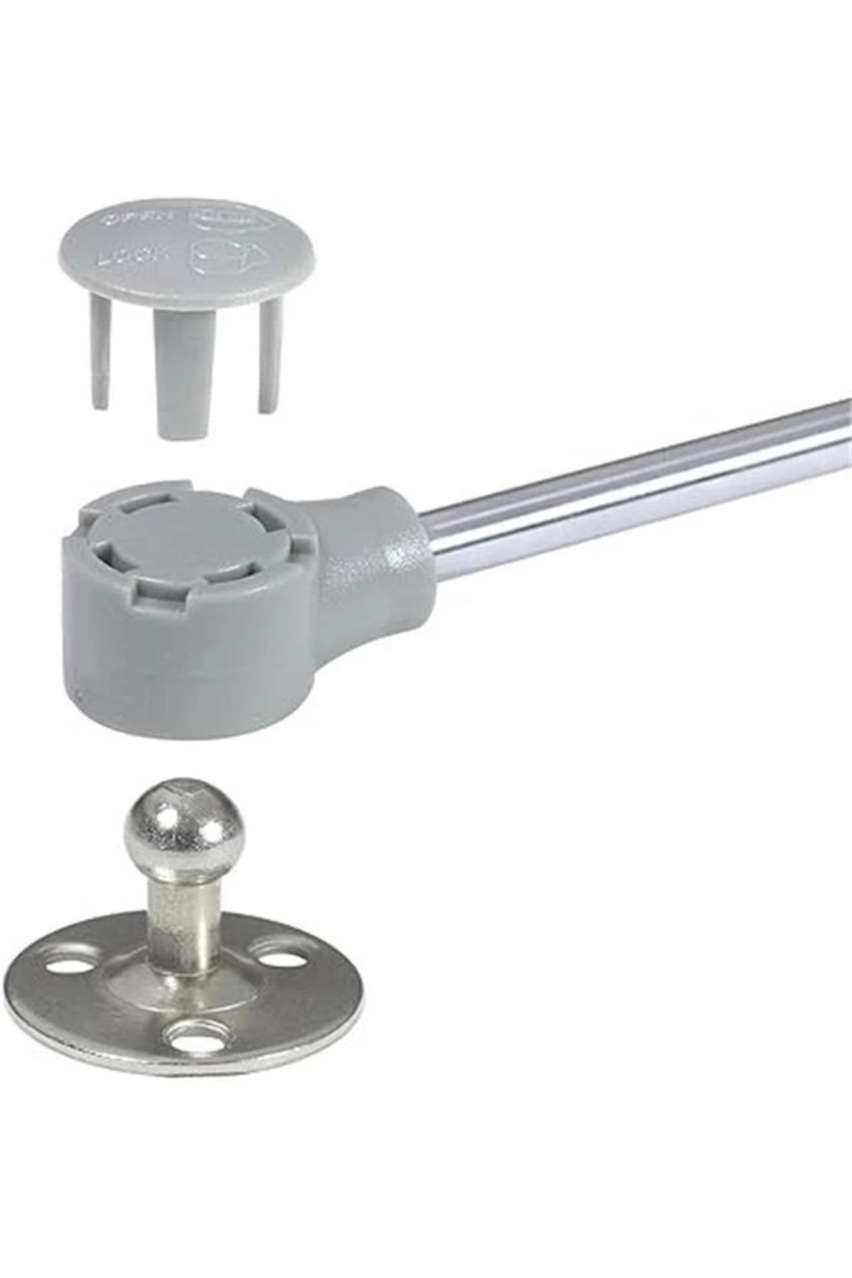 FEYZAYAPI 4 ADET STD Dolap Amortisörü Gazlı Piston Kapak Hidroliği 27 cm 80N