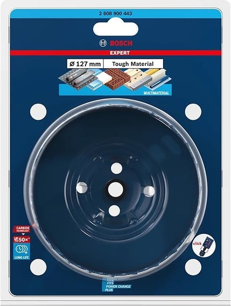 BOSCH 127 mm Expert Sert Malzemeler Için Panç 2608900443