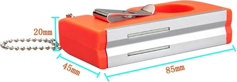 Mini Cep Tipi Su Terazisi Kırmızı Manyetik Taban 85x45x20 mm Kolay Taşınabilir