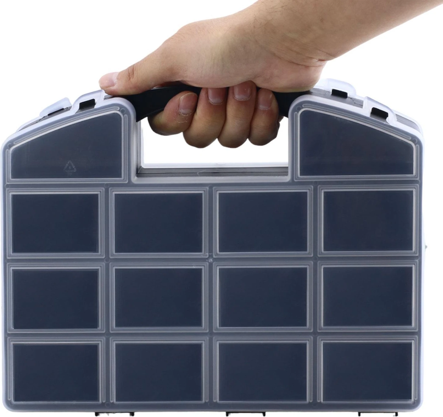 Organizer Kutu Çift Taraflı Açılabilen 24 Bölmeli Küçük Malzeme Alet Takım Çantası