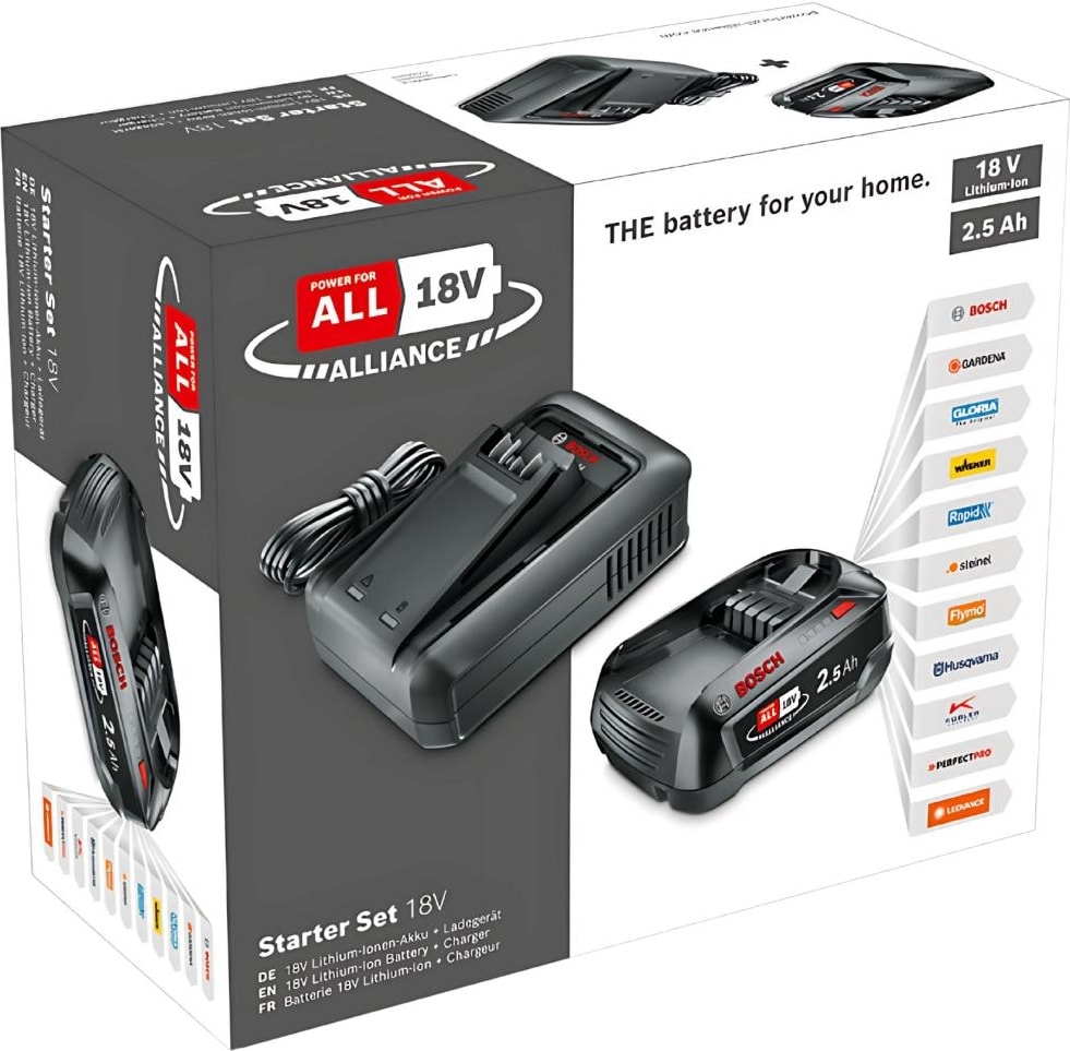 BOSCH 18V Akü Seti (2.5AH, Tek Akü + AL1844)