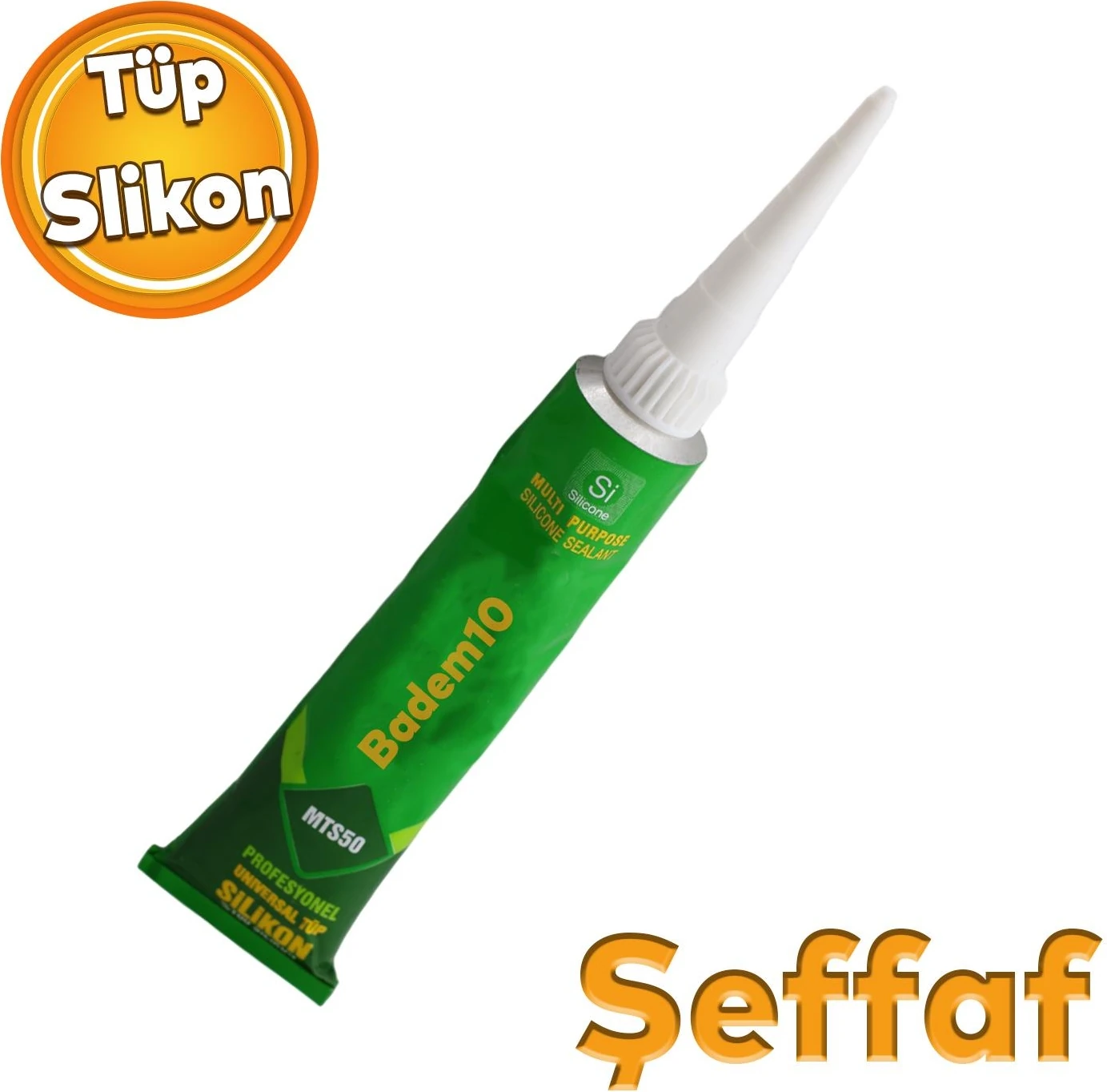 Universal Genel Amaçlı Sızdırmaz Silikon Tüp Şeffaf 50 Mlsüper Elastik Hızlı Kurur