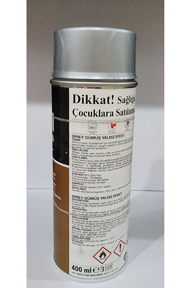 SPREY BOYA METALİK GÜMÜŞ YALDIZ 400 ML