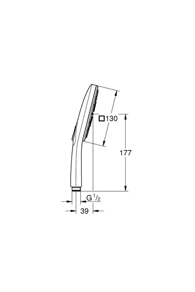El Duşu 3 Akışlı 13 cm SmartActive Krom - 26582000