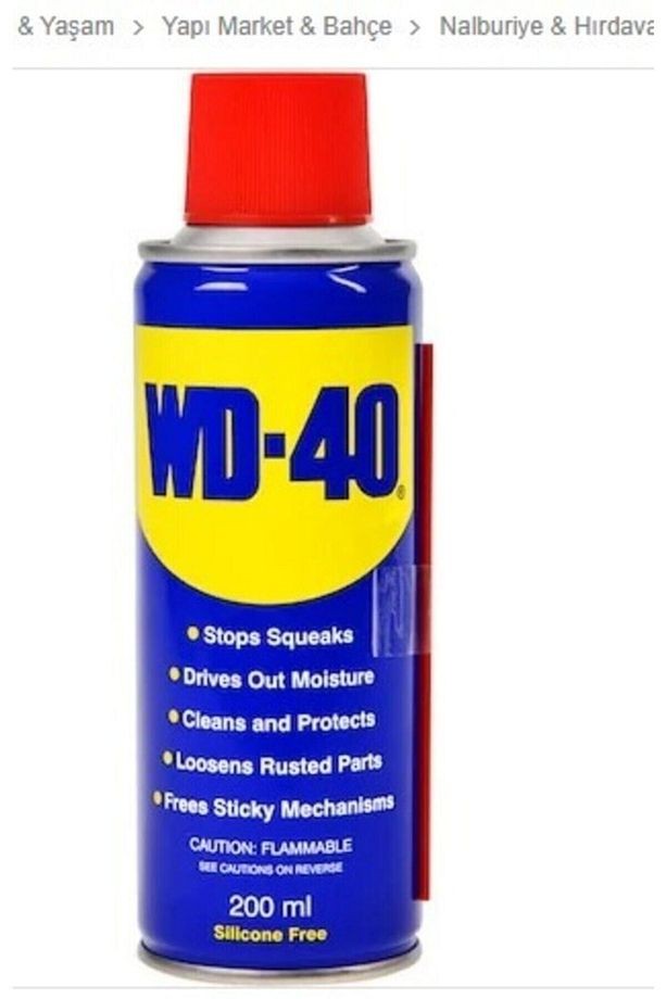 Wd 40 200 Ml Genel Amaçlı Yağlama Ve Pas Sökücü Sprey Pipetli