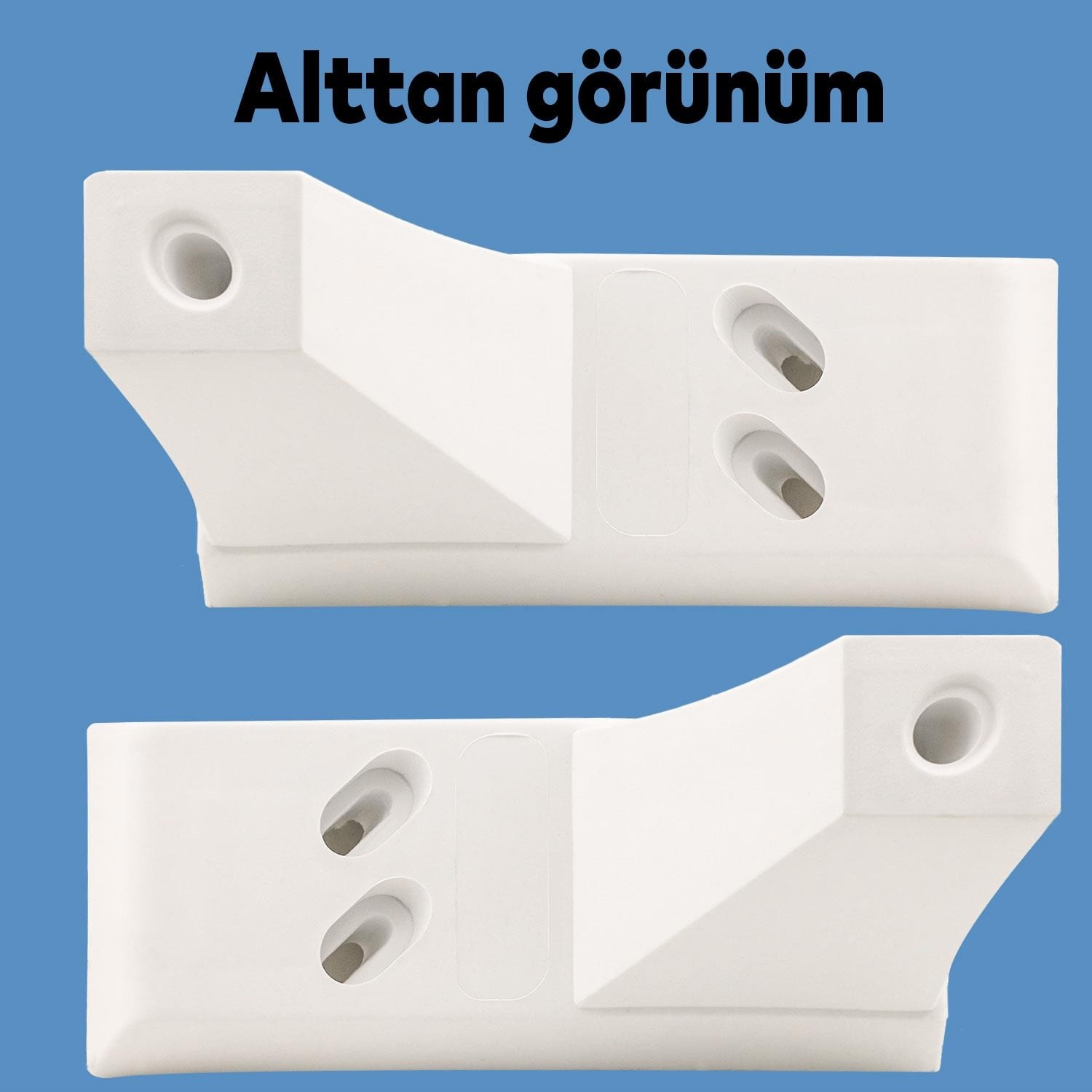 Venüs Lüks Mobilya Kanepe Sehpa Tv Ünitesi Koltuk Ayağı 8 cm Beyaz Baza Ayakları (4 Adet)