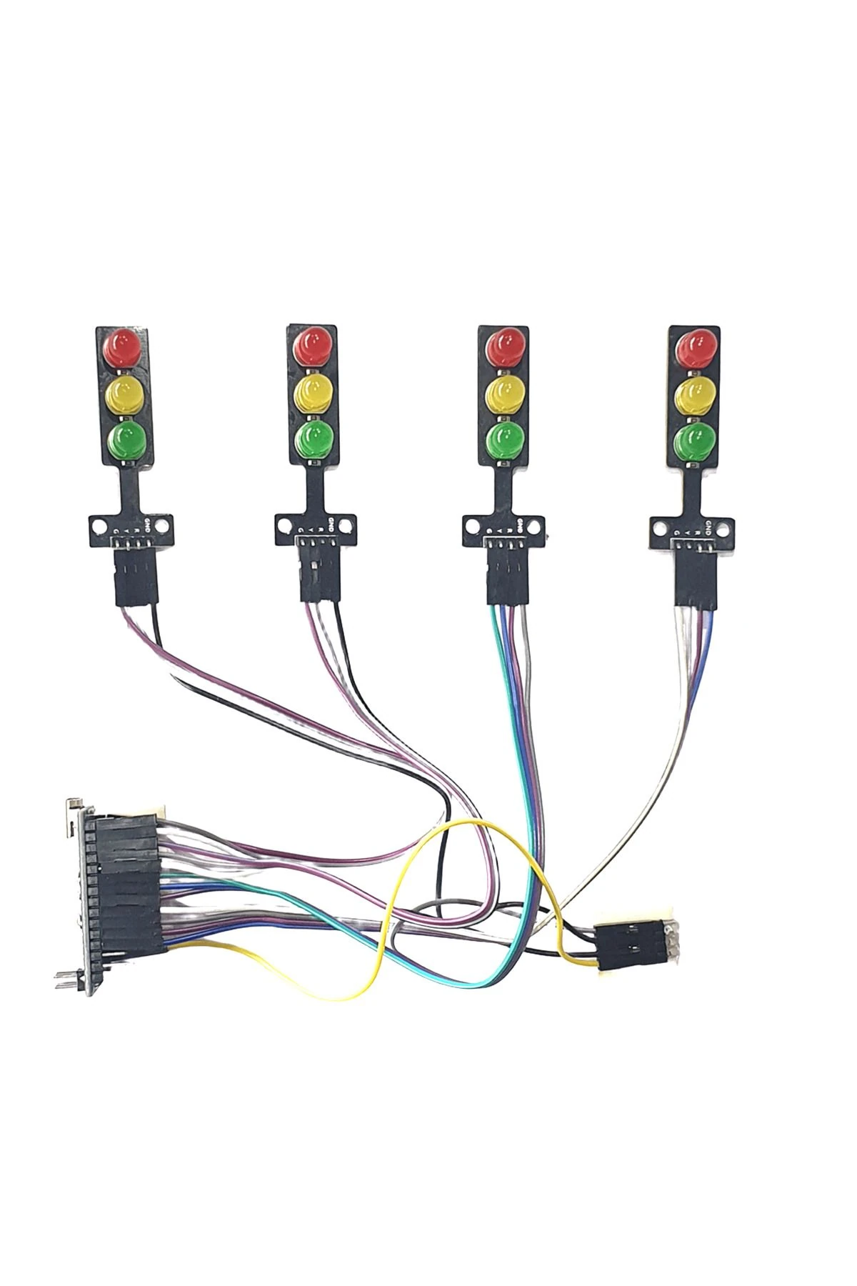 Arduino 4'lü Trafik Lambası Kiti (Yazılım ve Devre Hazır Olarak Gönderilecektir)