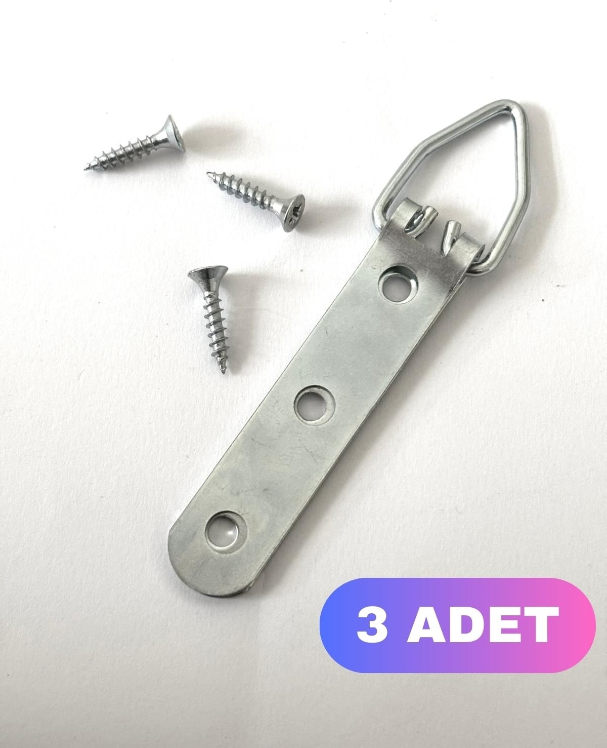 Büyük üçgen çelik askı 10 cm ağır ürün ayna askısı duvar askılığı