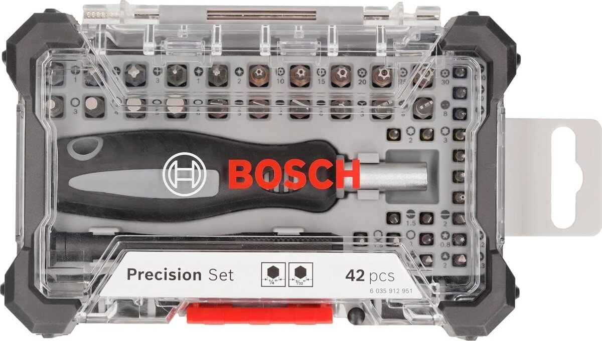 BOSCH Şarjlı Vidalama Seti 42 Parça Akülü Matkap ve Hassas Uçlar