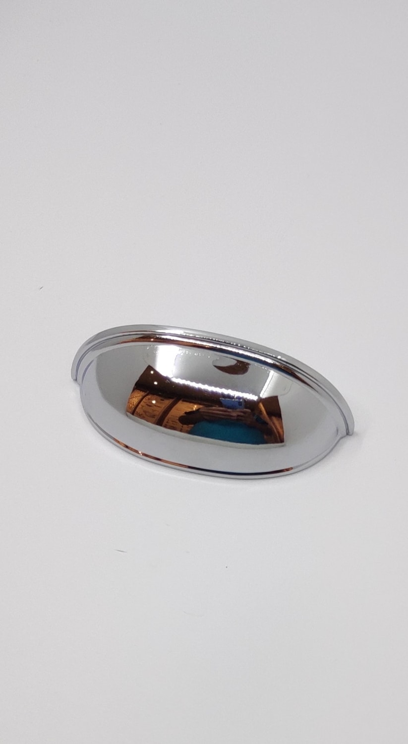 Kulp Mutfak Dolap Çekmece Kapak Mobilya Kulbu 64 mm Lüks Metal Kulp (Krom Renk)