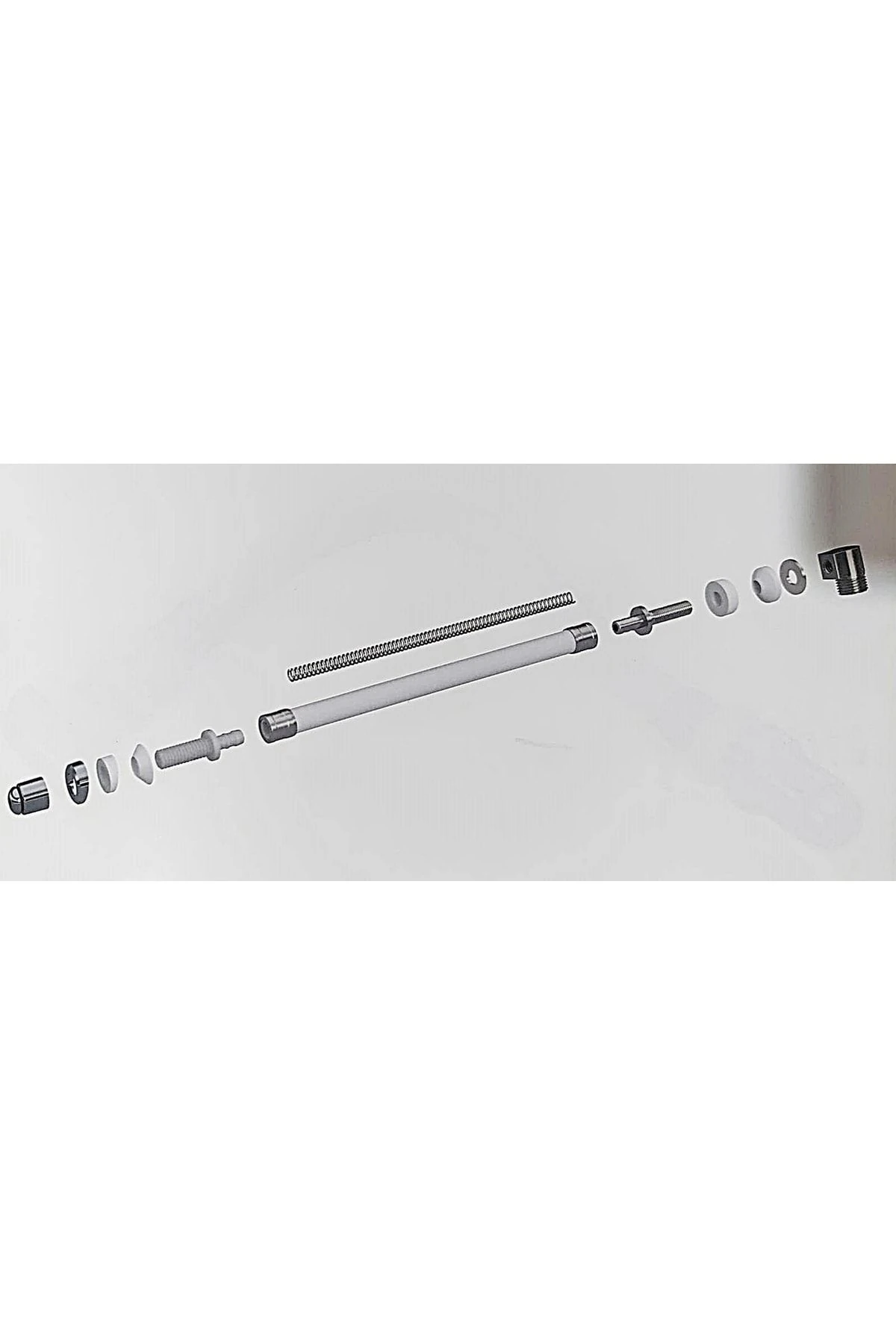 Yt122 Uzun Asma Klozet Esnek Taharet Çubuğu Dirsekli 200mm