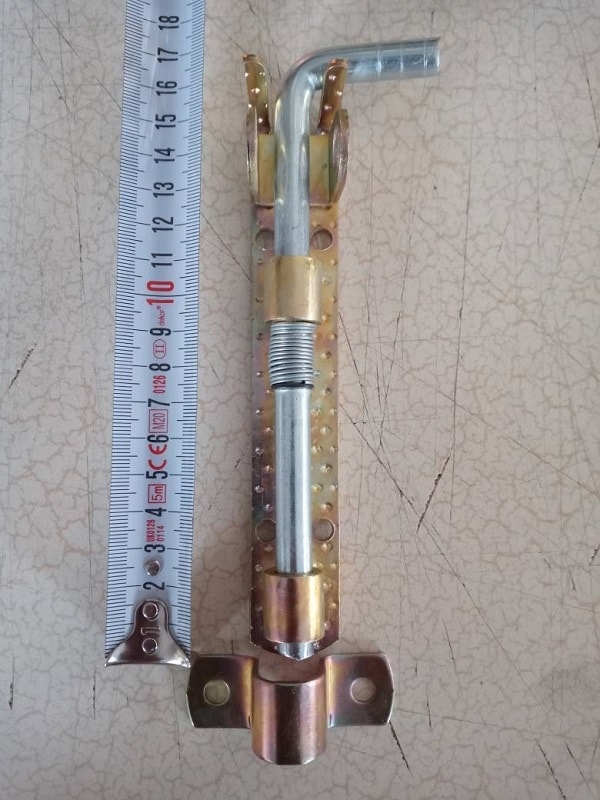 15 cm Yaylı Sürgü (Asma Kilit Takmalı) ve 6 Adet Vida