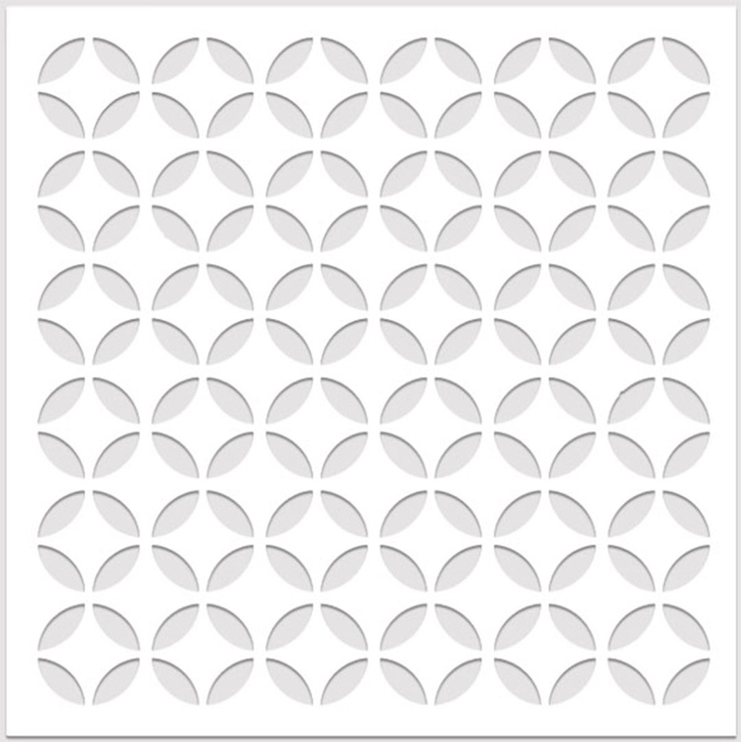 12'li Dekoratif Tavan Paneli Yıldız (60X60) Beyaz - Beyaz