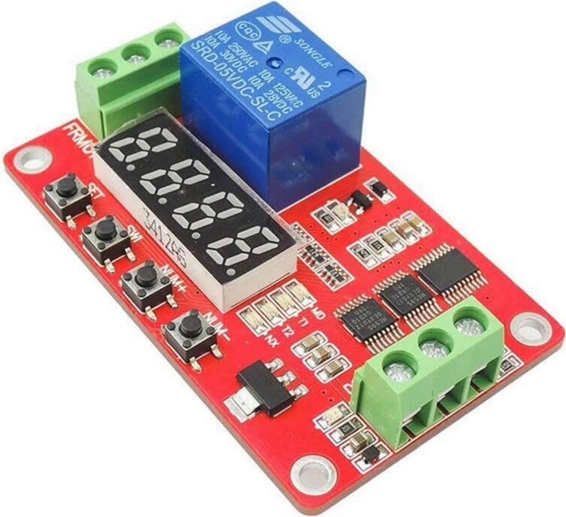 FRM01 Çok Fonksiyonlu Zaman Rölesi Döngü Gecikmesi Zamanlayıcı Timer 12V 24V Kuluçka