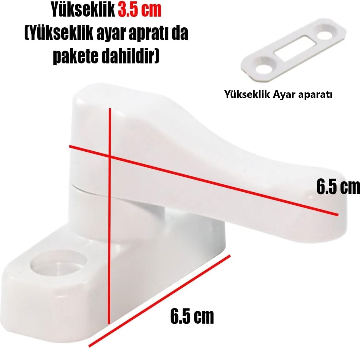Pvc Çekmeli Kapı Pencere Emniyet Kilidi Pimapen Ev Çocuk Bebek Güvenlik Kilidi 2 Adet
