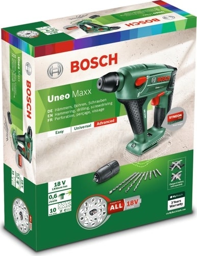 BOSCH UNEO Maxx 18V Akülü Kırıcı Delici (Baretool / Akü ve Şarj Cihazı Dahil Değildir) - 060395230C