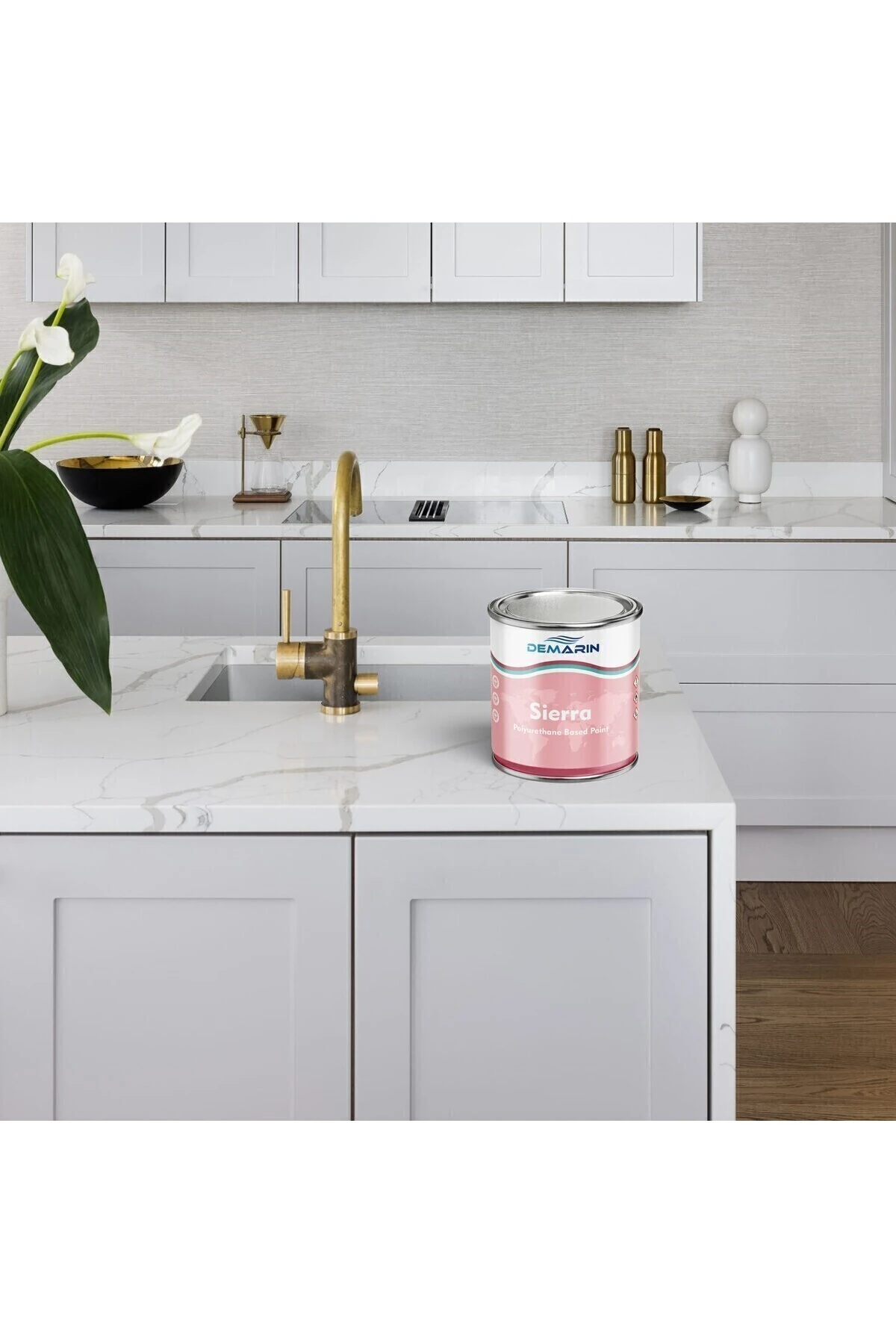 Sierra Tek Bileşen Fayans, Tezgah, Seramik, Mobilya, Zemin Boyası 3 Kg Renkler 2 Görseldedir