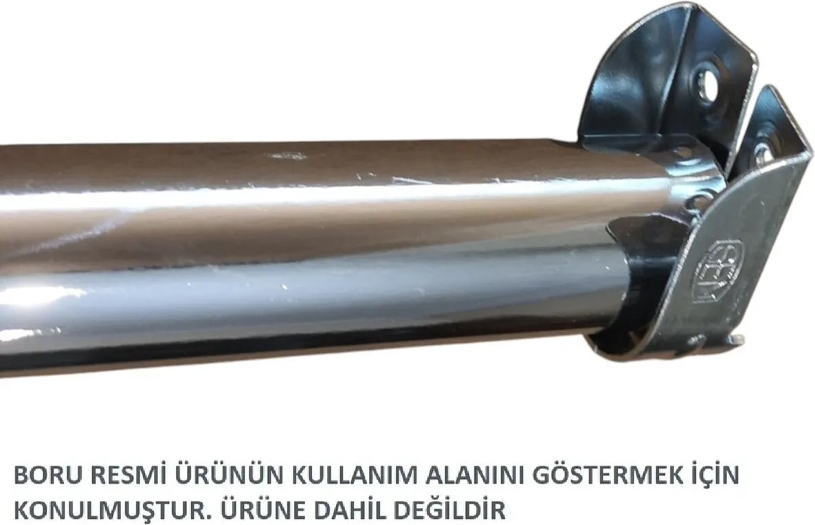 Gardrop Askı Borusu Flanşı 2'li Uzun