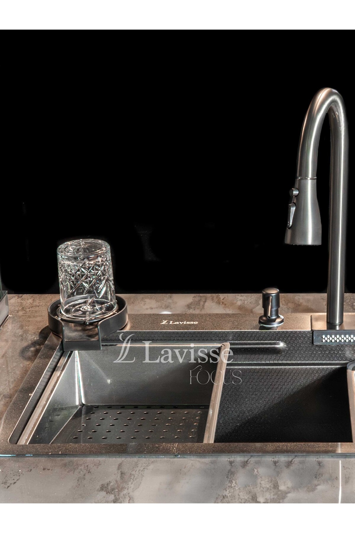 Focus Akıllı Eviye Fonksiyonlu Teknolojik Mutfak Evyesi