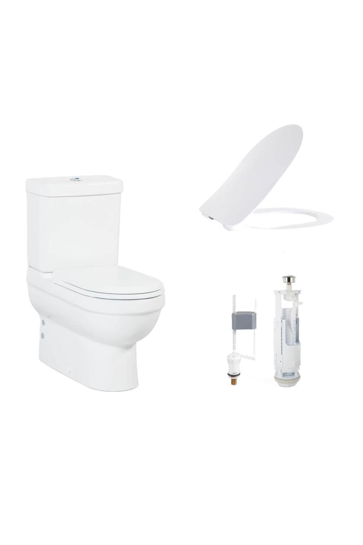 Vitroya Duvara Sıfır Klozet + Rezervuar + VitrA İç Takım + Yavaş Kapanır Kapak Set