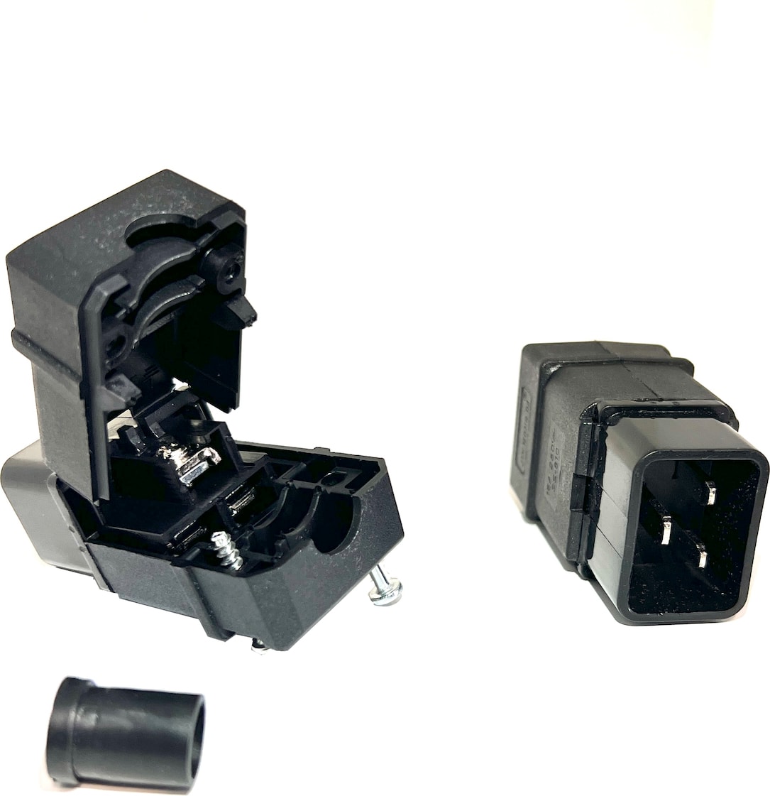 C20 Fiş 16A 250VAC Iec 320 C 20 Ups Pdu Fişi Iec C20 Kendin Yap Fişi Erkek C20 Fiş Konnektör
