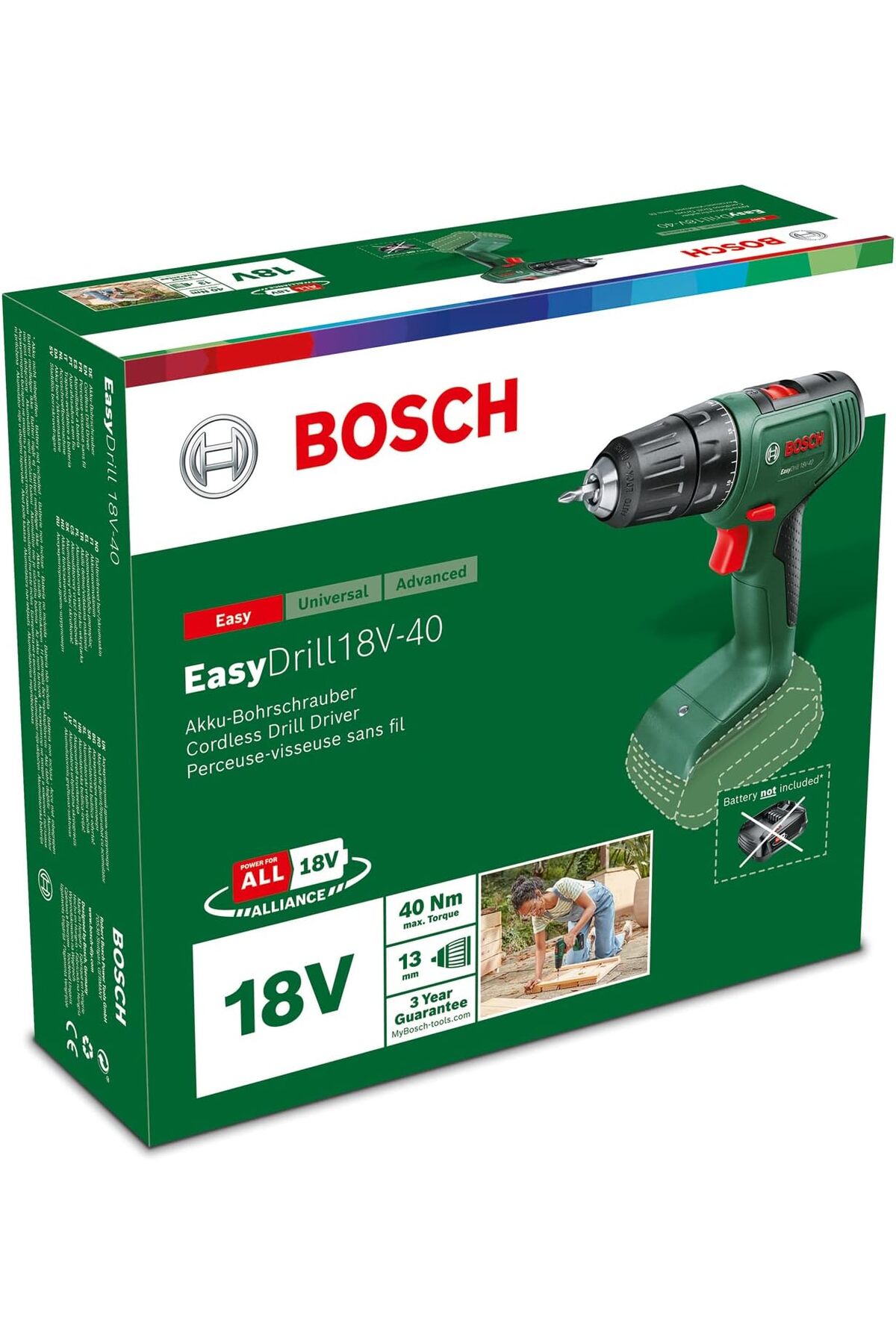 BOSCH Easydrill 18v-40 Aküsüz Darbeli Vidalama Makinesi