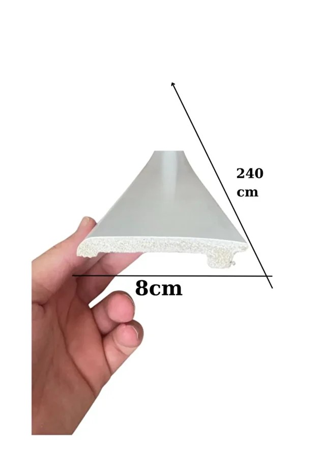 8cmx240cm Munut PVC Süpürgelik Suya Neme Dayanıklı PVC Parke Seramik Salon Mutfak Süpürgeliği