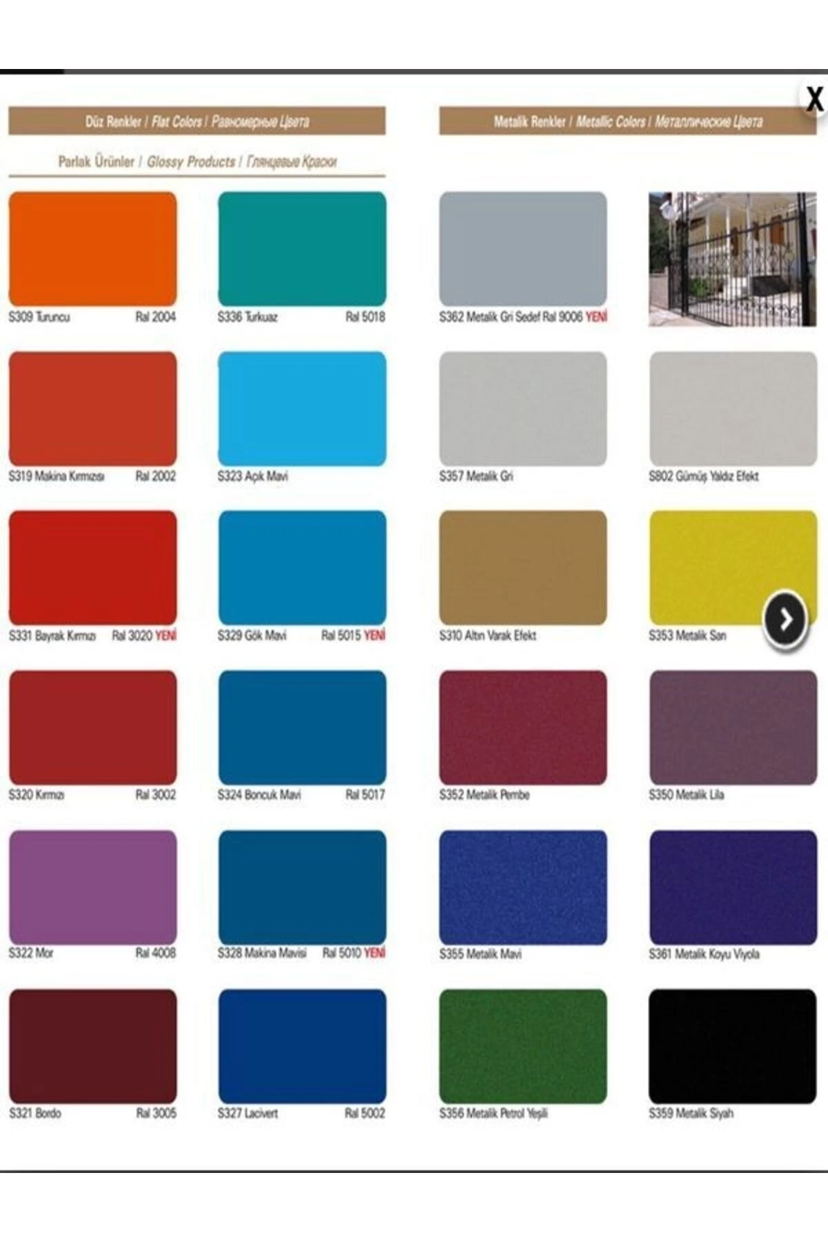 CASATİ METALİK .FLORASAN VE AKRİLİK SPREY BOYA 400 ML