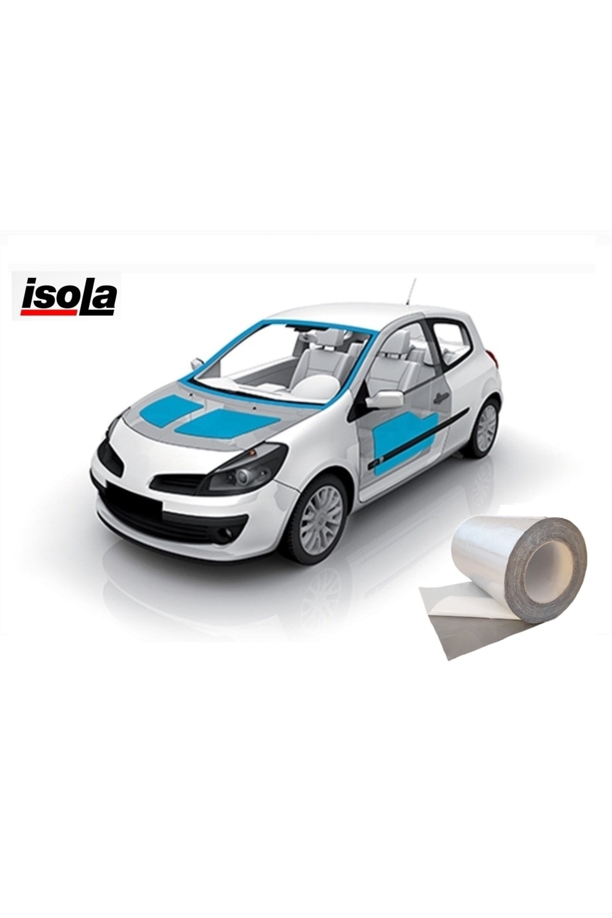 20cm X 2m Kendinden Yapışkan Butil Folyolu Oto Araç Araba Titreşim Ses Izolasyonu Su Yalıtımı Bantı