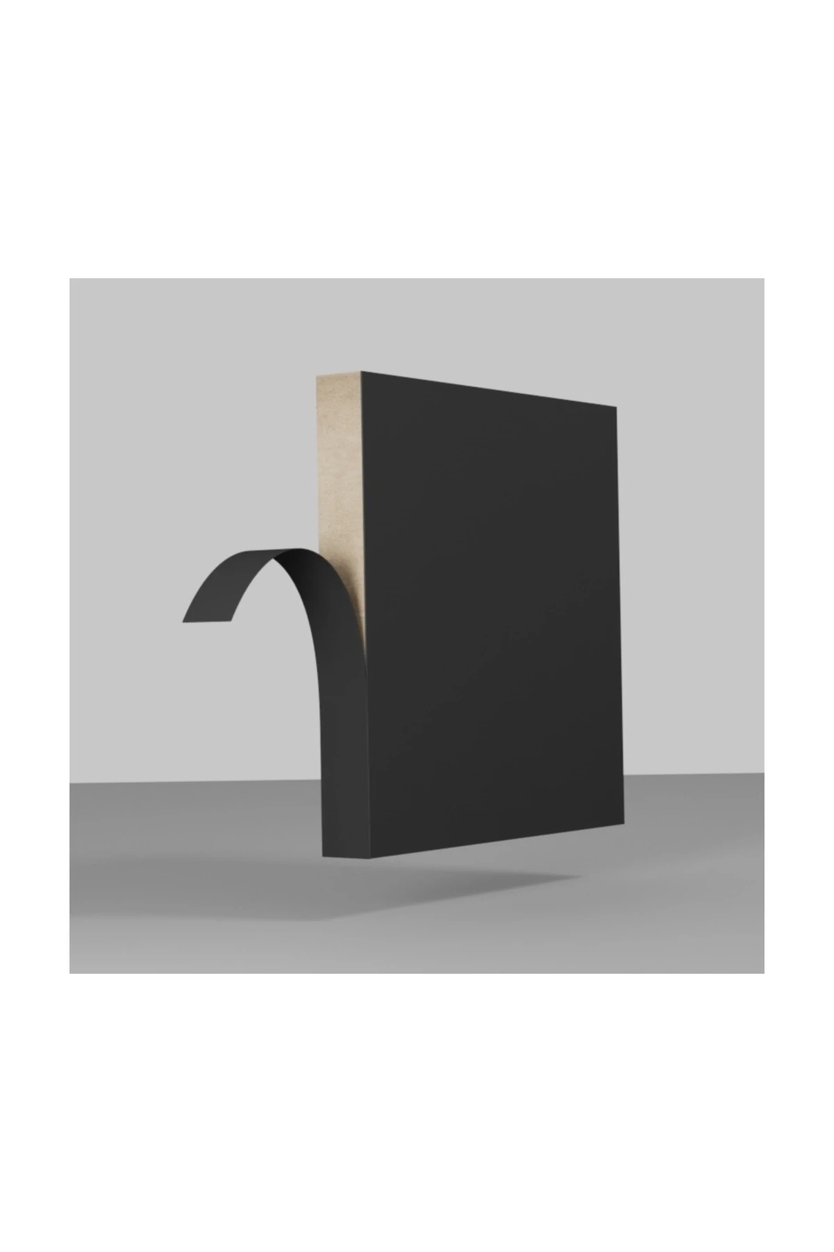 Mobilya Kenar Bantı 20mmx10mt Siyah Parlak